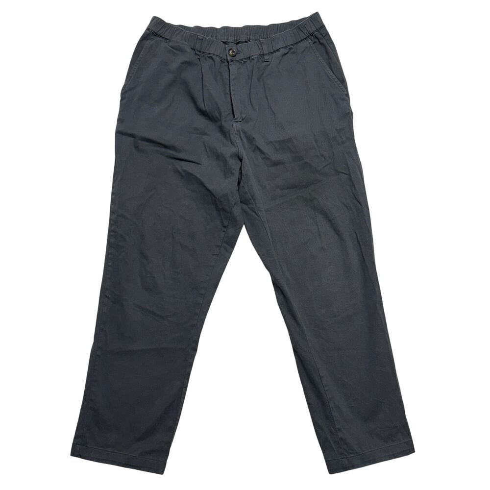 Cove Die on Empty Chino Pants 36x30 Mens Gray Athletic Elastic Waist Stretch